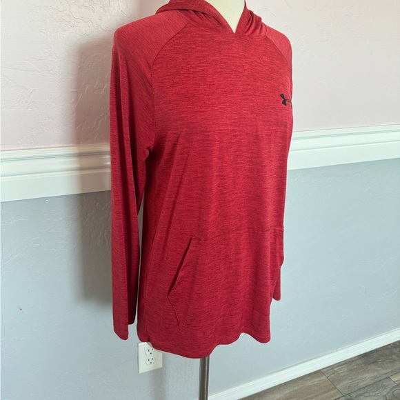 Under Armour Men’s HeatGear Long Sleeve Hooded Tee Red Size Small - Picture 3 of 14